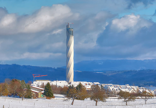 TK Test Tower in Rottweil or How a Membrane Envelope Saves Weight